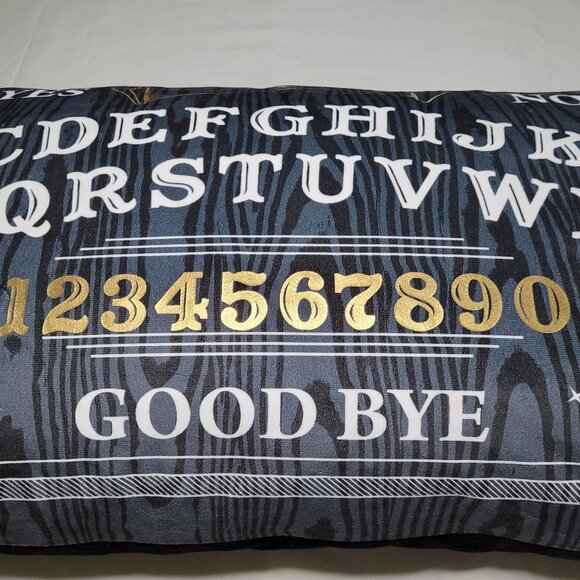 Cynthia Rowley Halloween Ouija Board Gothic Throw Pillow Black 28inx15in - Picture 3 of 12